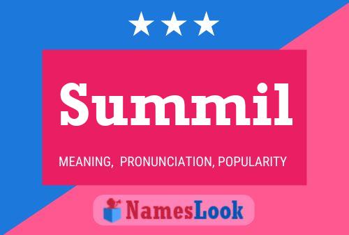 Summil Name Poster