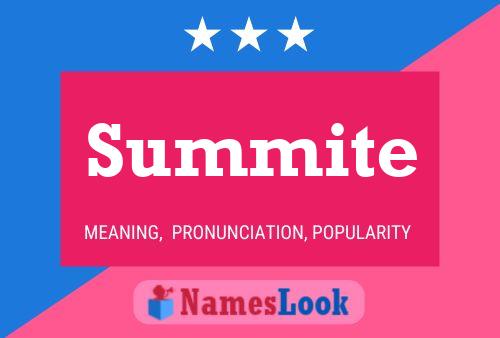 Summite Name Poster