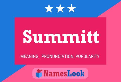 Summitt Name Poster