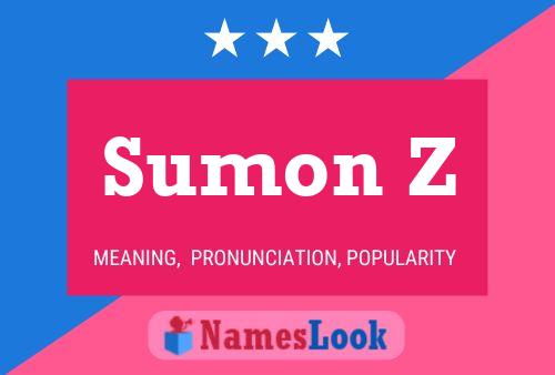 Sumon Z Name Poster