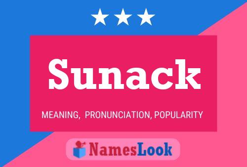 Sunack Name Poster