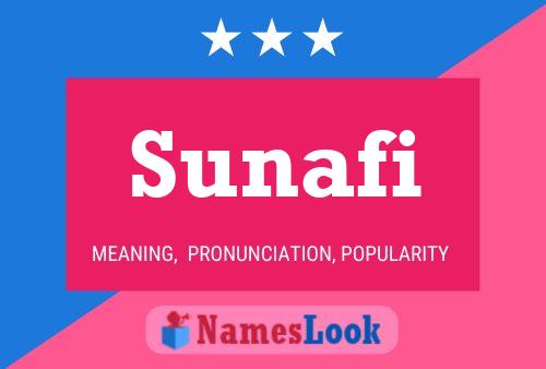 Sunafi Name Poster