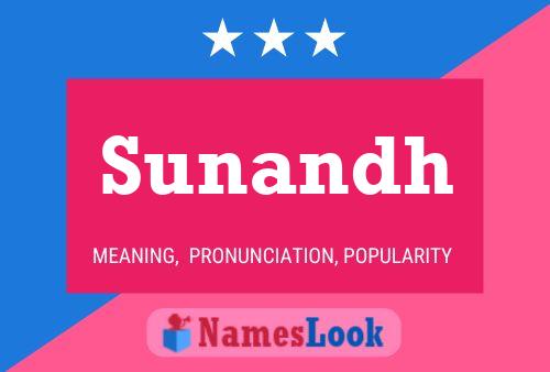 Sunandh Name Poster