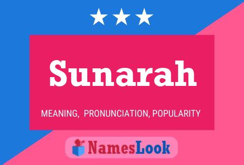 Sunarah Name Poster