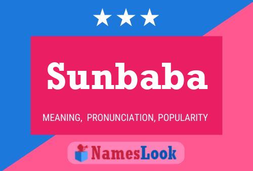 Sunbaba Name Poster