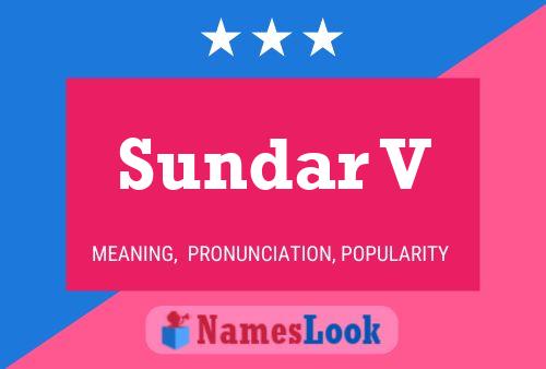 Sundar V Name Poster