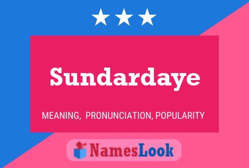 Sundardaye Name Poster