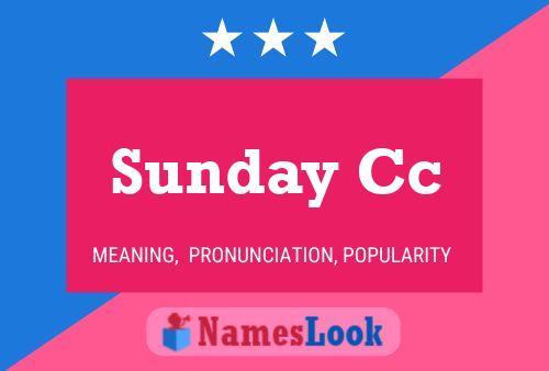 Sunday Cc Name Poster