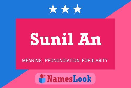 Sunil An Name Poster