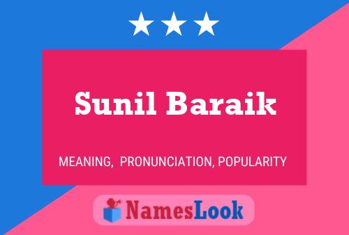 Sunil Baraik Name Poster