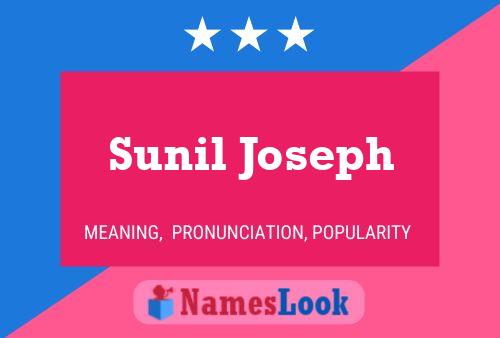 Sunil Joseph Name Poster