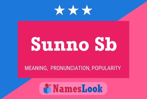 Sunno Sb Name Poster