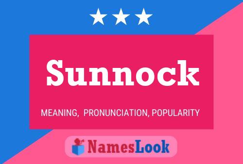 Sunnock Name Poster