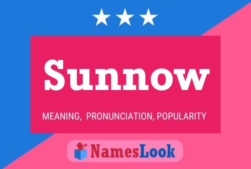 Sunnow Name Poster