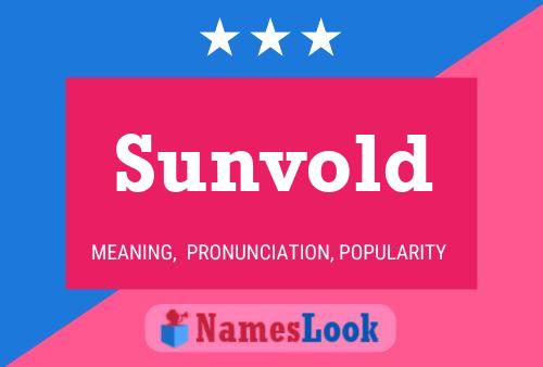 Sunvold Name Poster