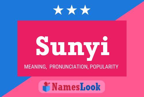 Sunyi Name Poster