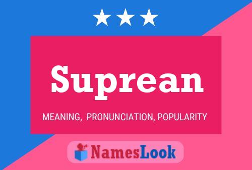 Suprean Name Poster