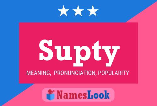 Supty Name Poster