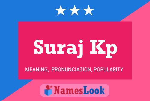 Suraj Kp Name Poster