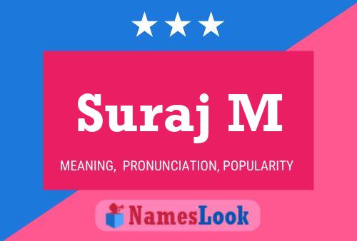 Suraj M Name Poster