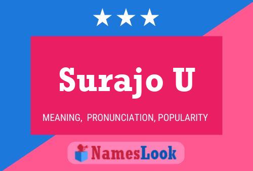 Surajo U Name Poster