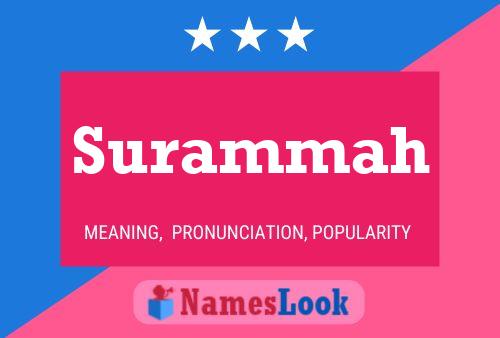 Surammah Name Poster