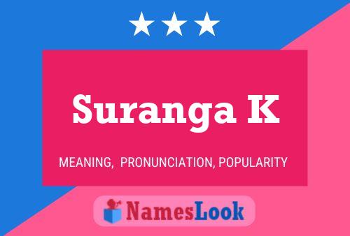 Suranga K Name Poster