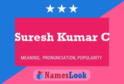 Suresh Kumar C Name Poster