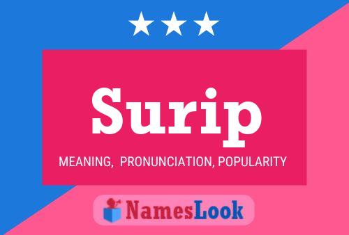 Surip Name Poster