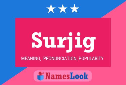 Surjig Name Poster