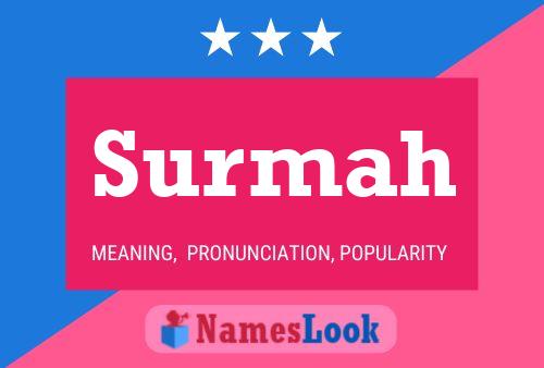 Surmah Name Poster