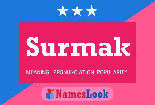 Surmak Name Poster