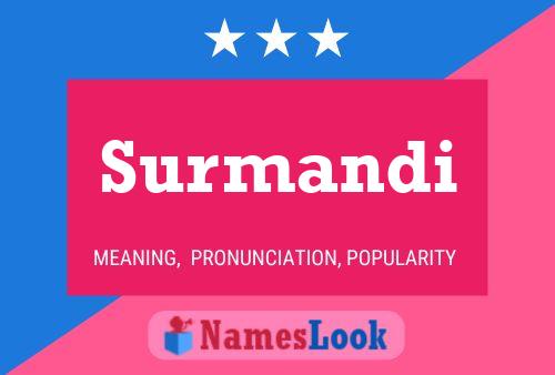 Surmandi Name Poster