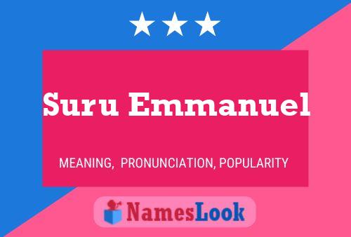 Suru Emmanuel Name Poster