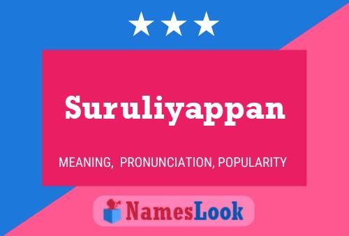 Suruliyappan Name Poster