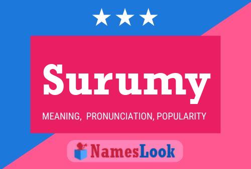 Surumy Name Poster