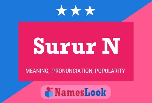 Surur N Name Poster