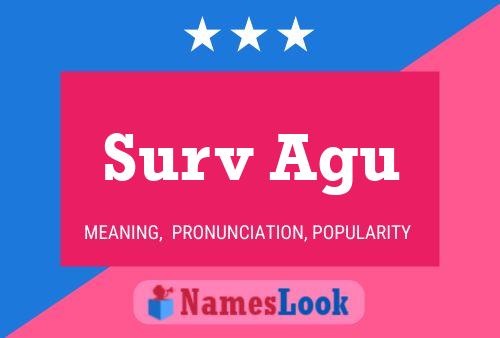 Surv Agu Name Poster