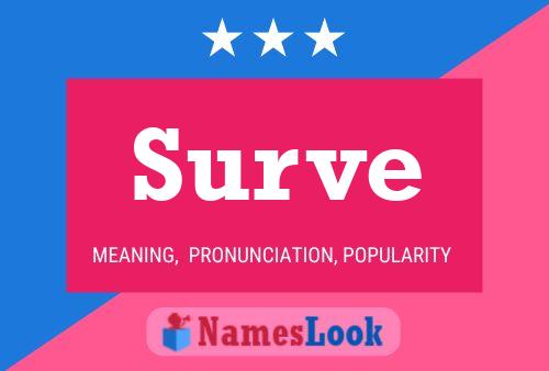 Surve Name Poster