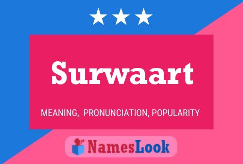 Surwaart Name Poster