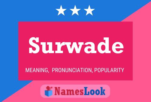 Surwade Name Poster