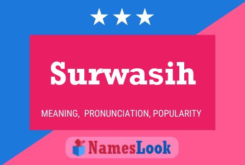 Surwasih Name Poster