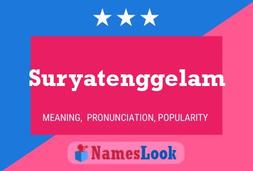 Suryatenggelam Name Poster