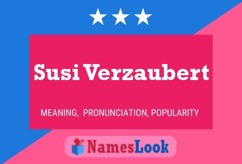 Susi Verzaubert Name Poster