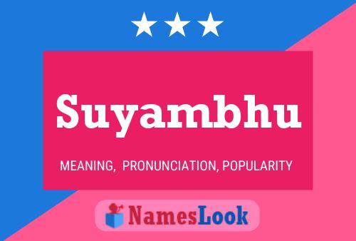 Suyambhu Name Poster