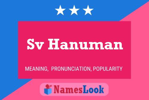 Sv Hanuman Name Poster