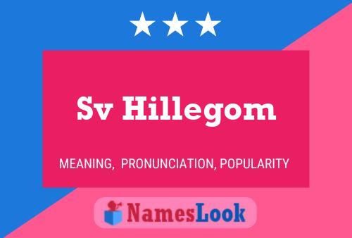 Sv Hillegom Name Poster