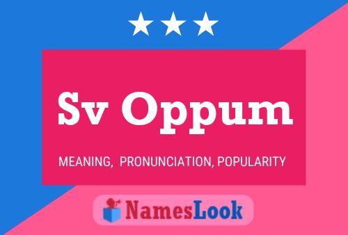 Sv Oppum Name Poster