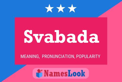 Svabada Name Poster