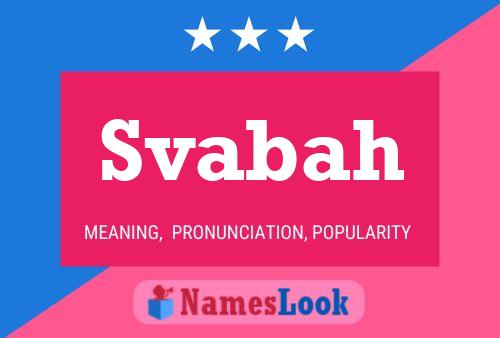 Svabah Name Poster